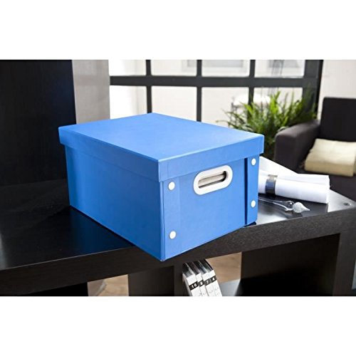 Compactor Cardboard Storage Box, Bright Blue Hardware Tools Compactors