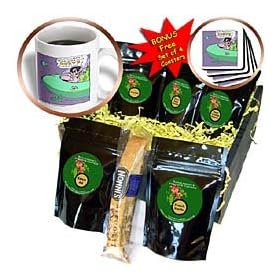 Londons Times Funny Aliens Cartoons - UFO Elvis Sighting - Coffee Gift Baskets - Coffee Gift Basket