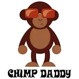 Chimp Daddy Monkey Sticker