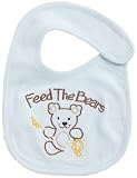 Funkoos Feed The Bears Organic Baby Bibs, Newborn/Infant/Baby Boy