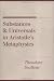 Book Substances and Universals in Aristotle's Metaphysics