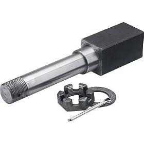 Tie Down Axle Spindle - 1 1/2in. Square, 8in. Long, Single