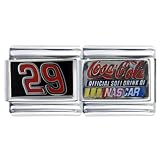 Nascar #29 Double Link Licensed Italian Charm