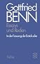 Gottfried Benn. Gesammelte Werke in der Fassung der Festdrucke: Werkausgabe III. Essays und Reden in der Fassung der Erstdrucke: BD 3