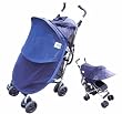 Protect-a-Bub USA Deluxe 2 in 1 Sunshade and Insect Attachment-Navy
