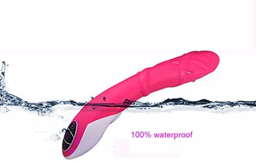 Waterproof 10 Speed Silicone Power Multi-speed Massager (Rose)