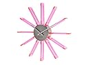 Karlsson Wall Clock Radar Metal with Acrylic Pink