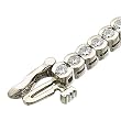 Platinum Petite Wavy Diamond Tennis Bracelet