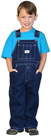 West End Blues Toddlers Soft Washed Denim Bib Overall Set (AQUA 4T)