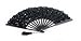 Lovely 10 inch Battenburg Lace Fan