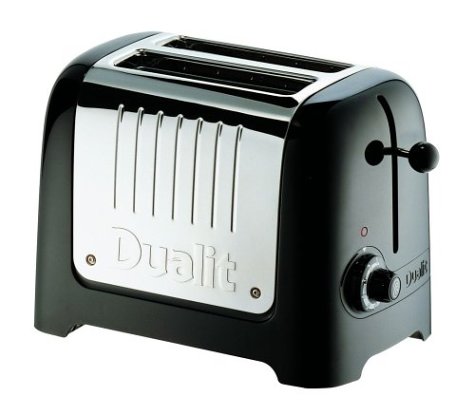 Dualit 25375 Lite 2-Slice Toaster, Soft Touch Black