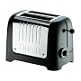 Dualit 25375 Lite 2-Slice Toaster, Soft Touch Black