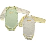 2-Pack Ducky Long Sleeve Baby Bodysuits