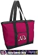 Alpha Gamma Delta Tote Bag Rich Pink Alpha Gamma - For Travel or Beach Best Unique Gift Ideas for Her, Women, or Ladies