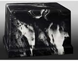 Black Greco Cultured Marble Cremation Urn