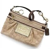 Coach Poppy Signature Capacity Wristlet Case Clutch Bag 44021 Khaki Bronze Reviewed Coach Poppy Signature Capacity Wristlet Case Clutch Bag 44021 Khaki Bronze Reviewed