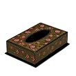Handmade Lacquer Tissue Box Cover Intricately Hand-etched Design (Thailand)