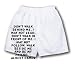 White Boxer Short with Don't walk behind me, I may not lead. Don't walk in front of m...