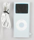 White - iPod Nano 2nd Generation Skin Case w/ Neck Strap and Screen Protector
