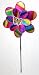 Windrad "Regenbogenblüten gestreift" 37,5cm durchmesser