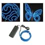 Esky - Guirlande Lumineuse de D�coration - EL Wire - Electroluminescente Stroboscopique - 3 m�tres - Bleu