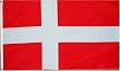 Denmark National Country Flag - 3 foot by 5 foot Polyester (New)