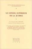 Revue Emile Bruylant  / Le Conseil supérieur de la justice