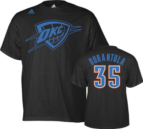 NBA Men's Oklahoma City Thunder Kevin Durant Black Nickname Tee Shirt (Black, X-Large)