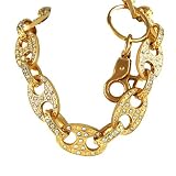 Hip Hop Wholesale - NEW THICK GOLD STYLE JEAN WALLET CHAIN TWISTED METAL PUNK ROCK