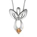 Sterling Silver Guardian Angel Pendant with title=