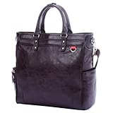 [マンハッタンエクスプレス] MANHATTAN EXP. 合成皮革製 縦型トートバッグ