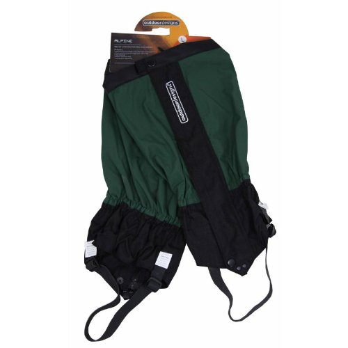 Outdoordesigns Mens Alpine Hiking Gaiters Green Large