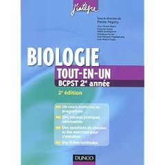Biologie tout-en-un 2e ann�e BCPST - Cours, TP, exercices, fiches m�thodes
