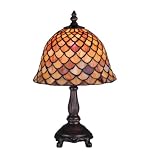 13.5H Tiffany Fishscale Mini Lamp