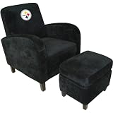 Baseline Pittsburgh Steelers Den Chair With Ottoman