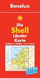  : Shell L&auml;nderkarte / Benelux  1 : 350 000. Mit Ortsverzeichnis und Reisef&uuml;hrer