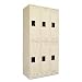 Tennsco DTS121836CSD 36 by 18 by 72 Double Tier Locker, 6-Locker Unit, Sand