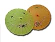 Chinese Handpainted Nylon Parasol with Floral Design
