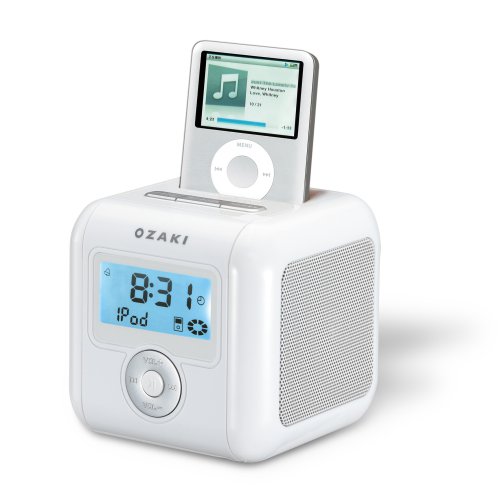 Childrens Toyshop  Electronics : Ozaki iMini iPod FM Radio Alarm Clock - White