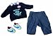 Toys : Zapf Creation Baby Born Boy Luxury Clothing Set, 1 ass. (Refreshed)