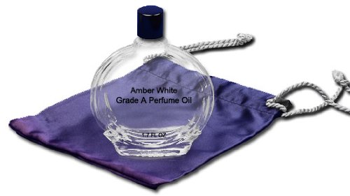 Amber White Perfume Oil - 1.7 oz in Premium Glass Bottle