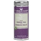 Review Harrisons & Crosfield  / Harrisons & Crosfield Organic Green With Passion Fruit, Round English Style Tea Bags, 30-Count, 2.6-Ounce Caddy (Pack of 6)