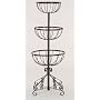 Gardman 3 Tier Flower Fountain Baskets Black