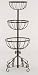 Gardman 3 Tier Flower Fountain Baskets Black