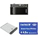 Sony Cyber-shot DSC-T900 12 MP Digital Camera with 4x Optical Zoom and Super Steady Shot Image Stabilization (Black) & Lenmar DLSFD1 Battery for Sony Digital Cameras & SanDisk 4GB Memory Stock Pro Duo Bundle