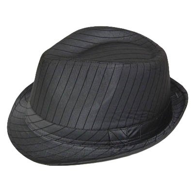 FEDORA TRILBY LIGHT BLUE HAT PINSTRIPES SMALL MEDIUM