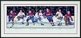 Montreal Canadiens Hall Of Famer Lithograph: Guy Lafleur, Maurice Richard, Henri Richard, Gump Worsley, Jean Beliveau, Bernie Geoffrieon, Serge Savard