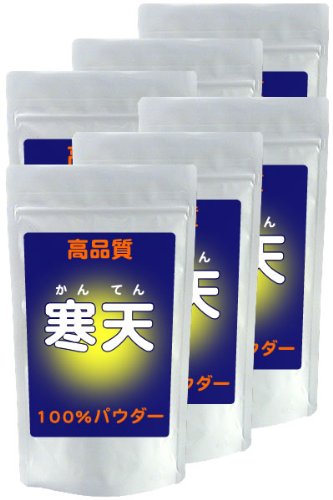 寒天（チリ産）無添加100%パウダー【100g*6袋セット】