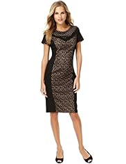 Cotton Rich Lace Front Peplum Shift Dress