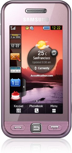 Samsung - S5230 Player One - Téléphone Portable - Ecran 3 - Bluetooth - mp3 - Appareil photo - Carte MicroSD - Rose